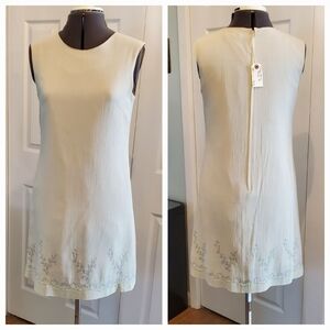 Vintage Cream Sleeveless Dress